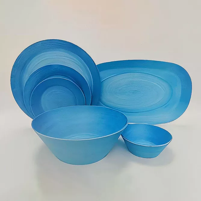 নীল সিরামিক ডিনারওয়ার সেট