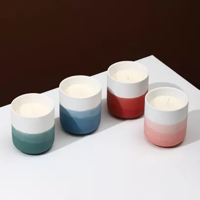 Ombre সিরামিক মোমবাতি ধারক